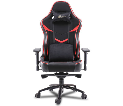 Monster T Spandex Fabric And PU Leather Frog Mechanism Gaming Chair (Red)