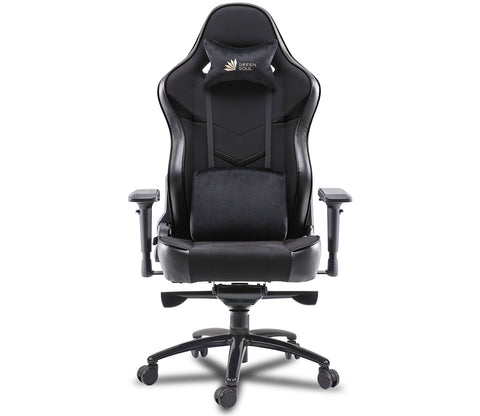 Monster T Spandex Fabric And PU Leather Frog Mechanism Gaming Chair (Black)