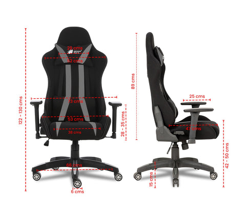 Beast PU Leather Butterfly Mechanism Gaming Chair (Grey)