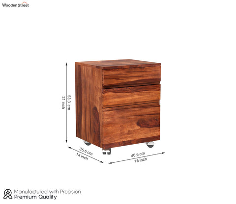 Frodo Study Table Cum Shelf (Honey Finish)