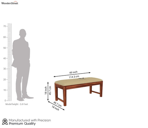 Advin 6 Seater Folding Dining Table Set With Tim Extendable Table, Zampa Chairs and Advin Bench (Honey Finish)