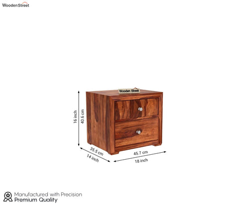 Morse Bedside Table (Honey Finish)
