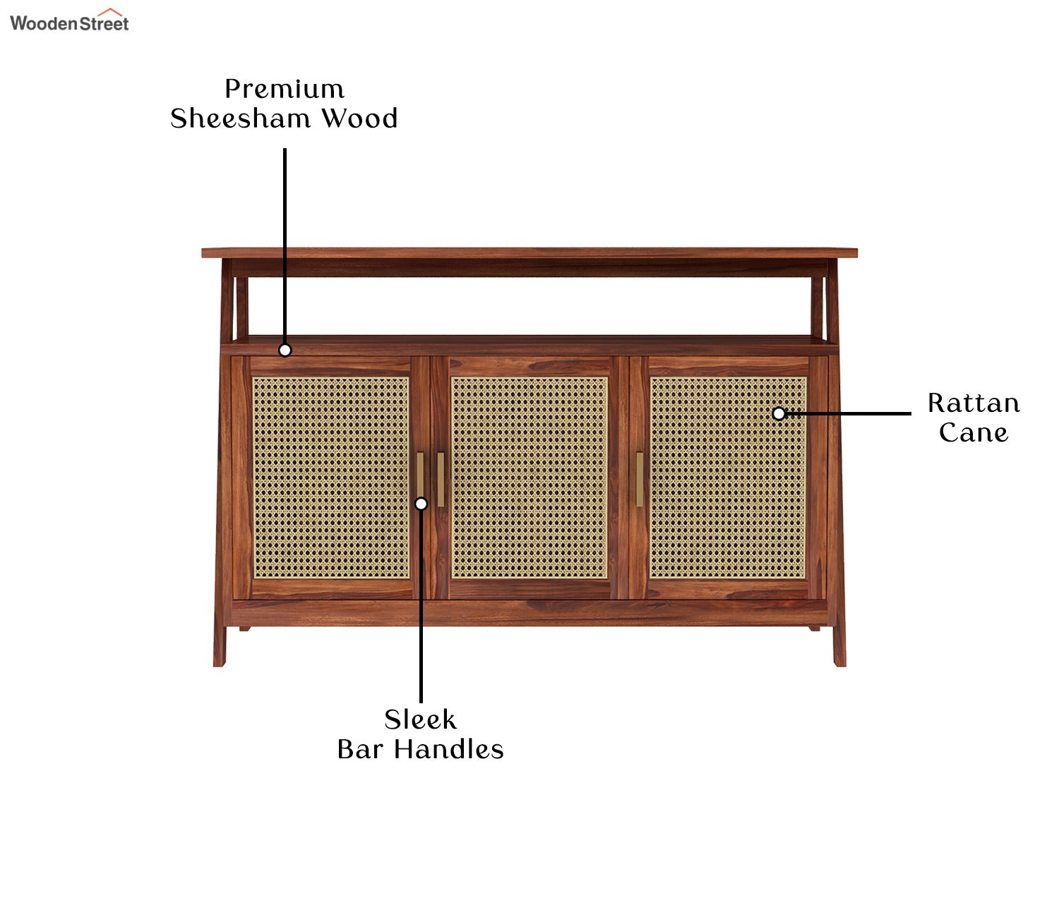 Erin Console Table (Honey Finish)