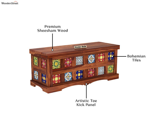 Boho Trunk Box (Honey Finish)