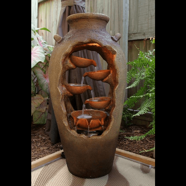 Trueliving MUD Diya Luxury Water Fountain Indoor 4 Ft X 1 FT