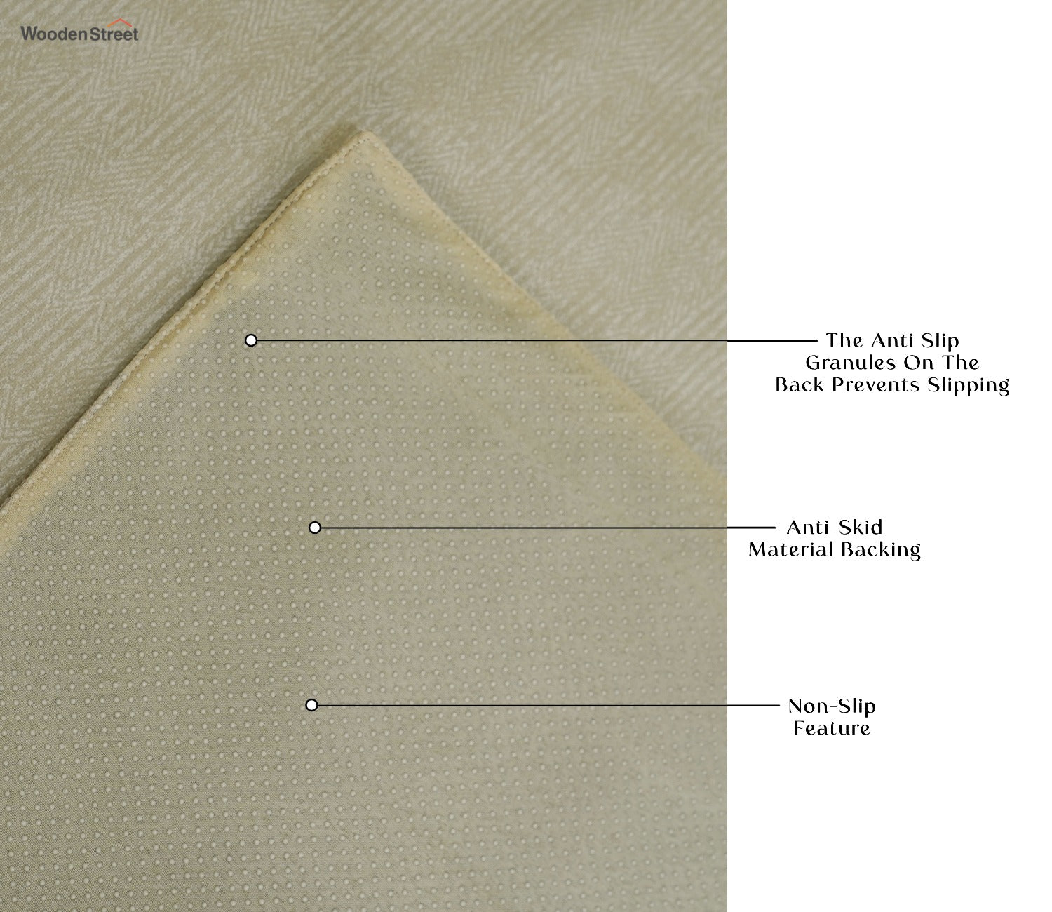 Cambridge 1 Seater Premium Sofa Cover - Set of 4 (Cashew White)