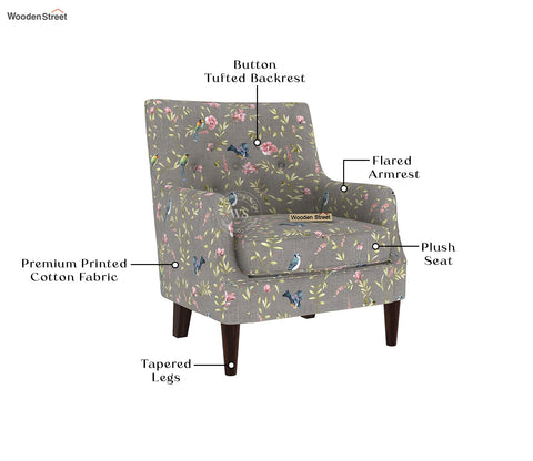 Adoree Lounge Chair (Grey Robins)