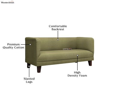 Dexter 3 Seater Fabric Sofa (Cotton, Fresh Mint)
