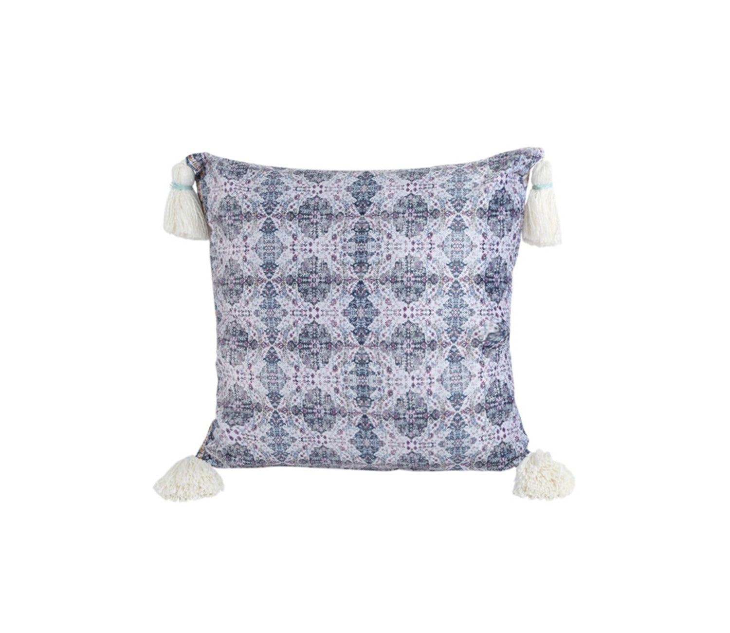 Multicolor Reversible Digital Print Velvet Cushion Covers - Set of 2 (18 x 18 inches)