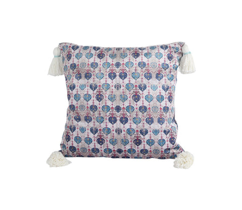 Multicolor Reversible Digital Print Velvet Cushion Covers - Set of 1 (18 x 18 inches)