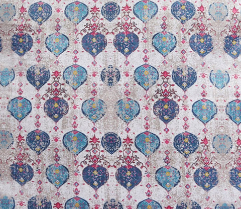Multicolor Reversible Digital Print Velvet Cushion Covers - Set of 1 (18 x 18 inches)