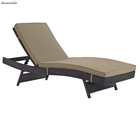 Brown Adjustable Unique Outdoor Chaise Lounge