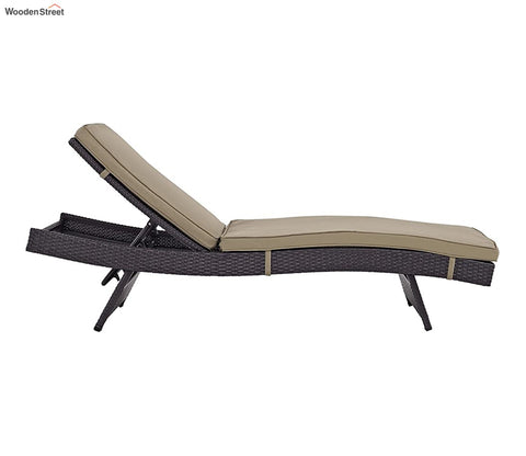 Brown Adjustable Unique Outdoor Chaise Lounge
