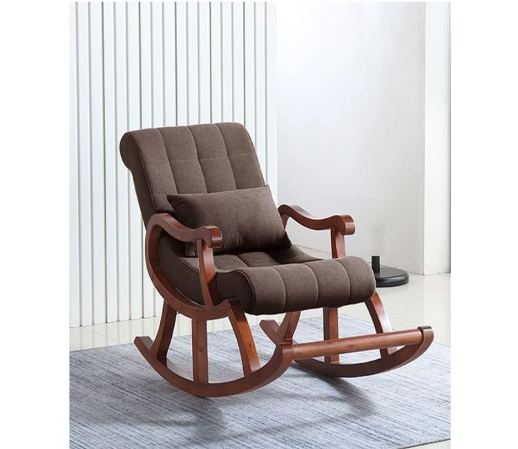 Starlette Honey Finish Handmade Wooden Rocking Chair (Brown)