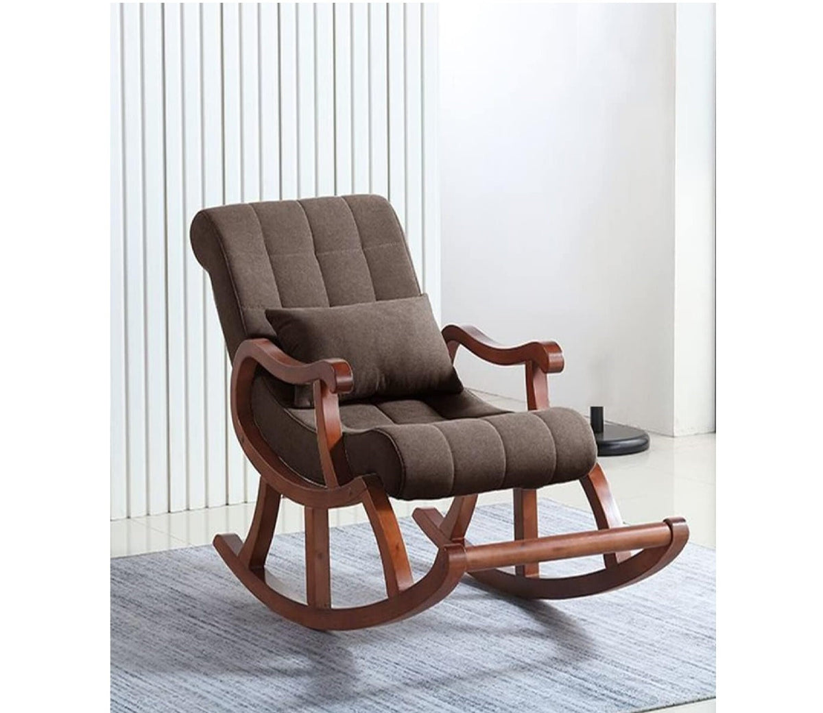 Starlette Honey Finish Handmade Wooden Rocking Chair (Brown)