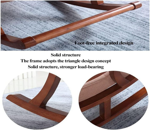 Starlette Honey Finish Handmade Wooden Rocking Chair (Brown)
