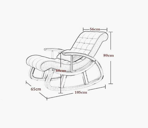 Diego Walnut Finish Handmade Wooden Rocking Chair (Brown)