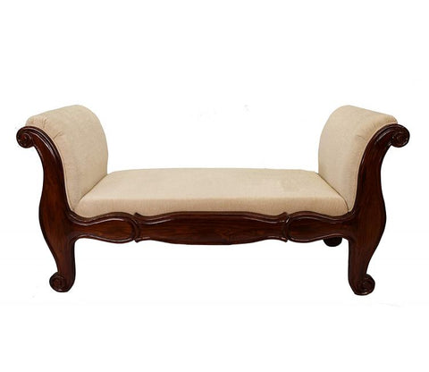 Hand Carved Royal Look Single Seater Sofa Chair with Armrest