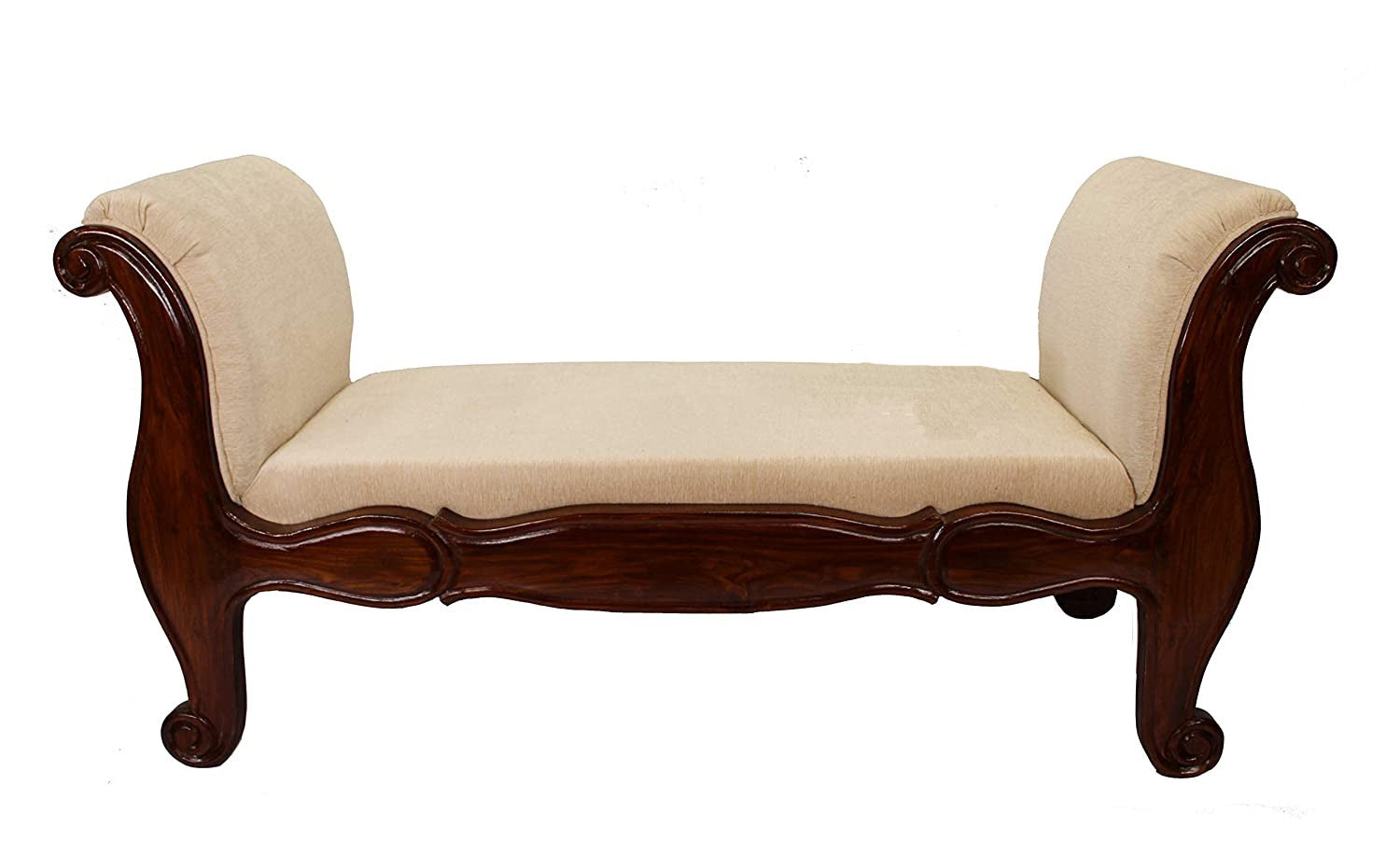 Hand Carved Royal Look Single Seater Sofa Chair with Armrest