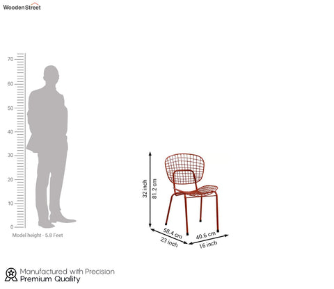 Gregor Metal Chair (Orange)