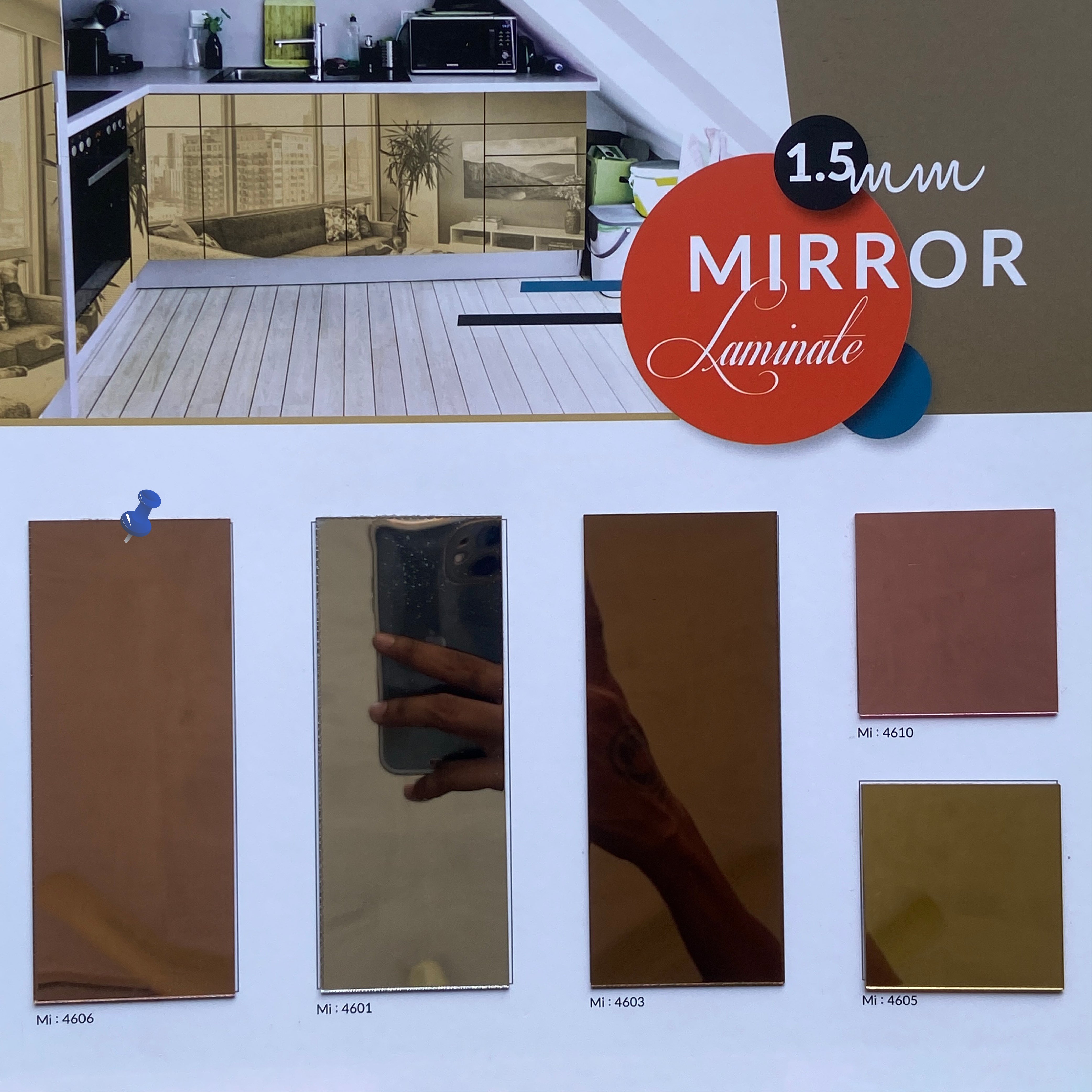 Saint gobain/modiguard5+5mm mirror laminate  at 286/sqft