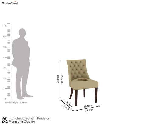 Crest Dining Chair (Walnut Finish)