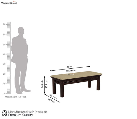 Adolph Bench (Walnut Finish)