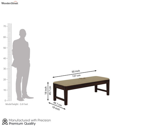 Mcbeth Bench (Walnut Finish)