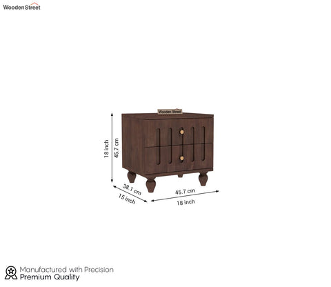 Tove Bedside Table (Walnut Finish)