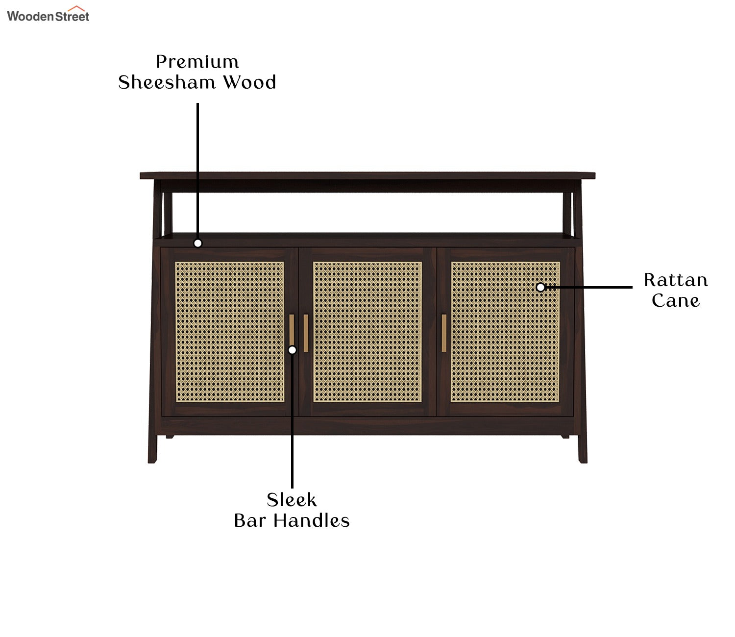 Erin Console Table (Walnut Finish)