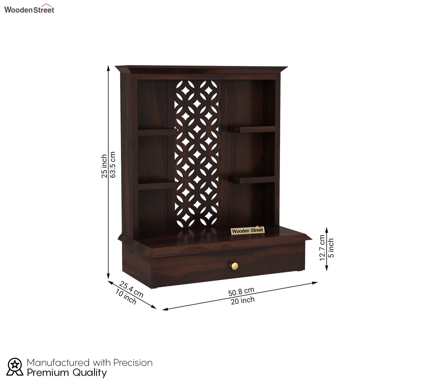 Ivara Home Temple (Walnut Finish)