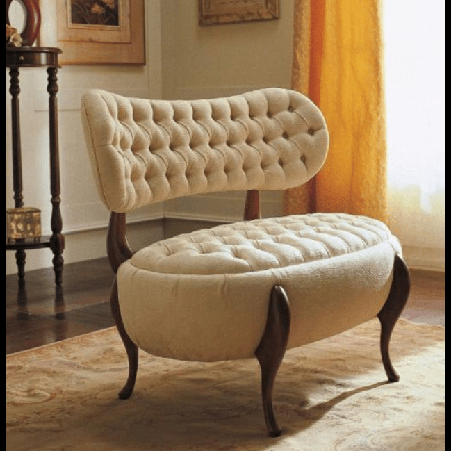 Trueliving Dark Cream Chair Living Room H 34 x W 27 x D 31.5