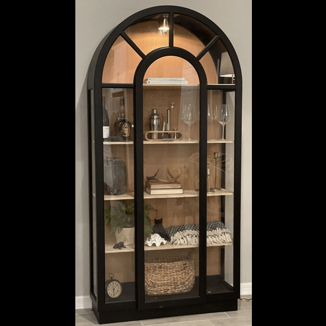 Trueliving Luxury Glass Door Simple Design Bar Cabinet(‎Standard (Between 20-40 In Width, 30-40 In Height)