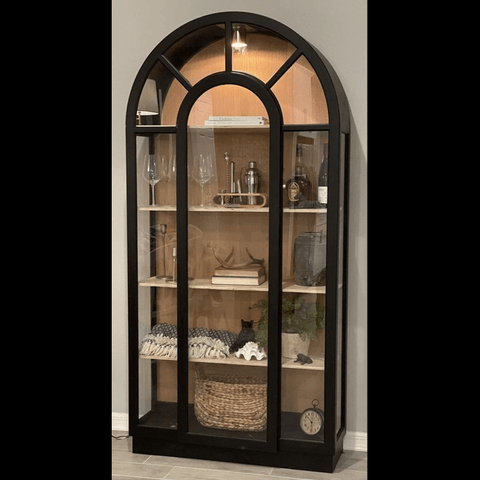 Trueliving Luxury Glass Door Simple Design Bar Cabinet(‎Standard (Between 20-40 In Width, 30-40 In Height)