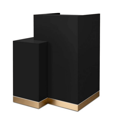 Trueliving ‎Black+Golden Reception Table 30D x 100W x 155H Centimeters