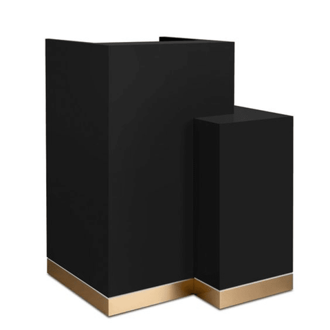 Trueliving ‎Black+Golden Reception Table 30D x 100W x 155H Centimeters