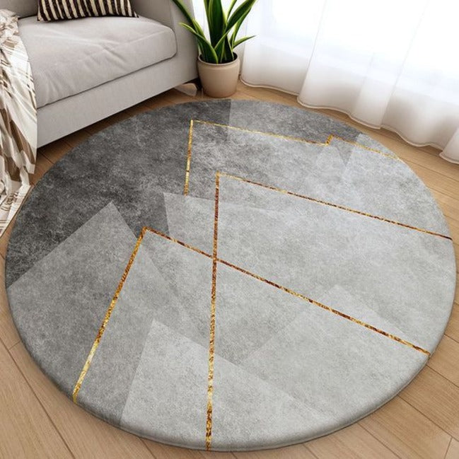 Trueliving Modern Feel ‎Carpet Multicolor Round 9X9 Feet