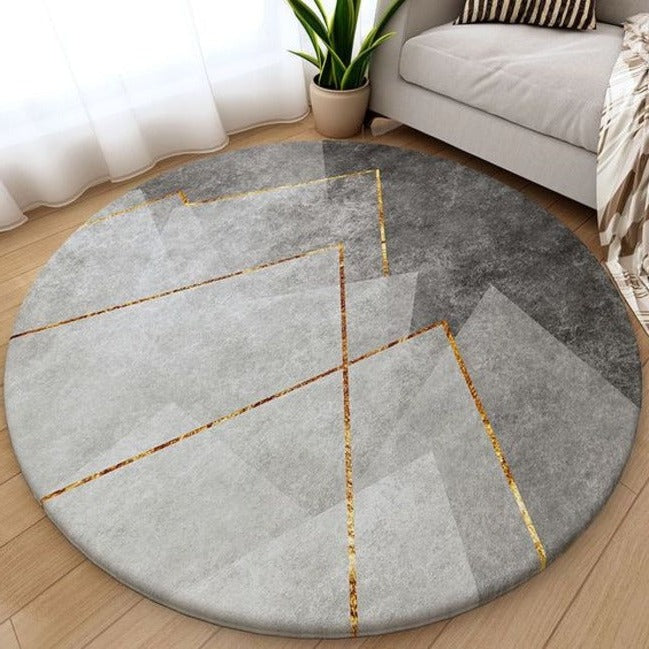 Trueliving Modern Feel ‎Carpet Multicolor Round 9X9 Feet
