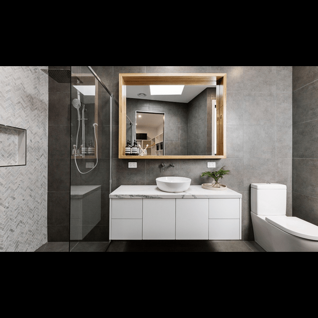Trueliving Luxuries White Vanity Wash Basin with Cabinet for Bathroom (Standard (Between 20-40 In Width, 30-40 In Height)
