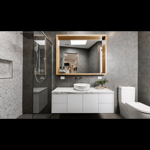 Trueliving Luxuries White Vanity Wash Basin with Cabinet for Bathroom (Standard (Between 20-40 In Width, 30-40 In Height)