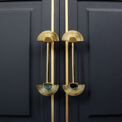 Trueliving Rich Golden Door Handle for Main Door/Door & Home Decor Pull Push Handle_/18-inches