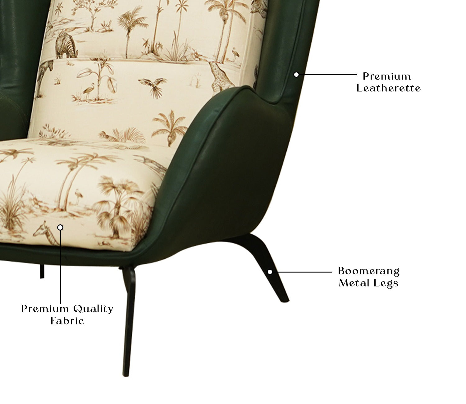 Carolina Lounge Chair (Cream Forest)