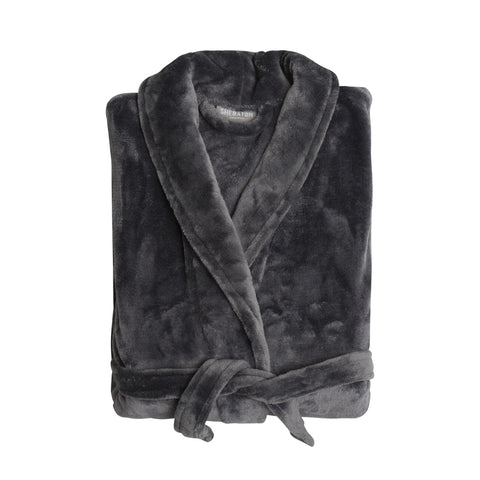 Deluxe Microfibre Robe 300 gsm Charcoal