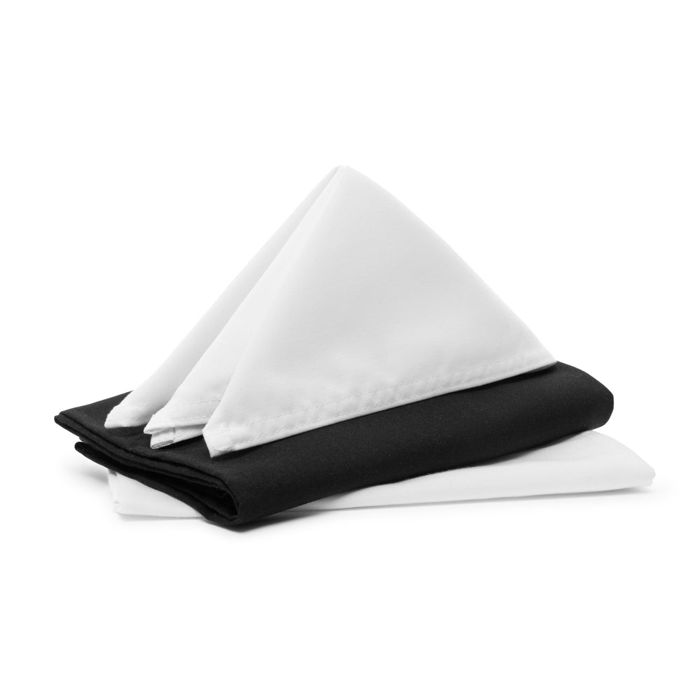 Caress Serviettes 100% Polyester 245 gsm White