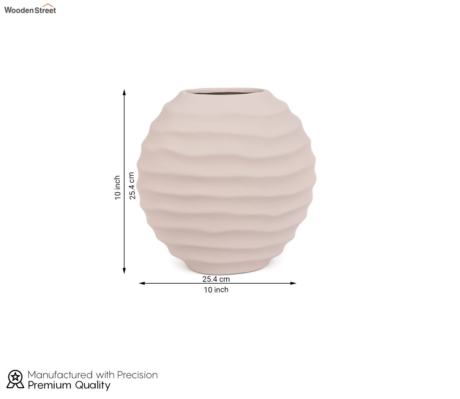 Delicate Abstract Ceramic Vase (Purple, L)