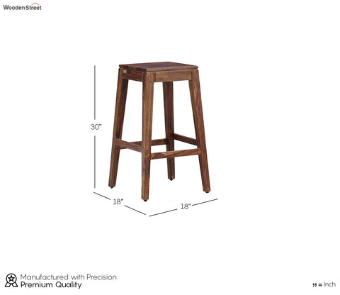 Owen Solid Wood Bar Stool in Provincial Teak Finish