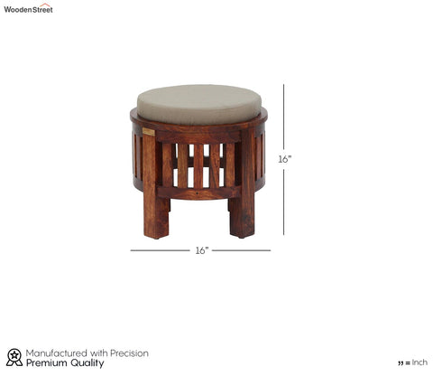 Luca Brown Wooden Stool
