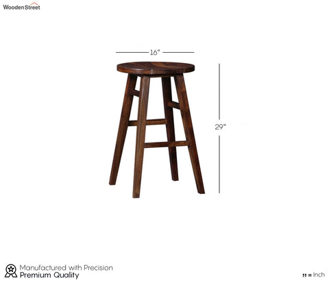 Tokyo Solid Wood Bar Stool in Provincial Teak Finish