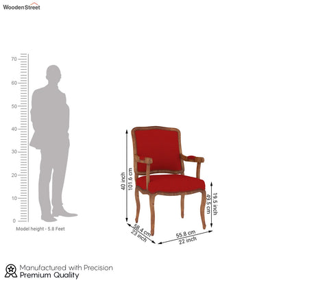 Kelvin Arm Chair (Fabric, Dusky Rose)
