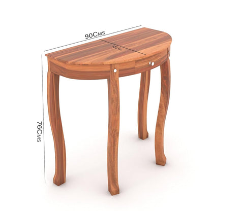 Classic Wooden Partition Leave Design Console Table
